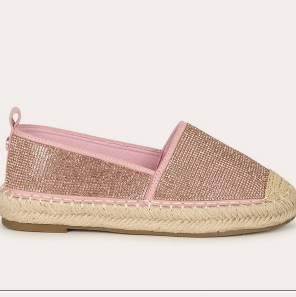 👣CAPE ROBBIN Brena Takes the Cake Rhinestone Espadrilles Pink women's footwear - Picture 9 of 11